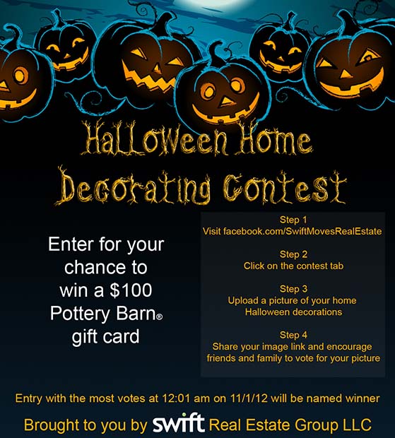 Swift real estate Halloween decorating contest