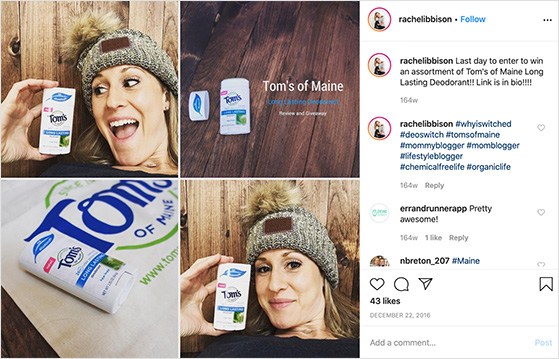 Product promotions from influencers