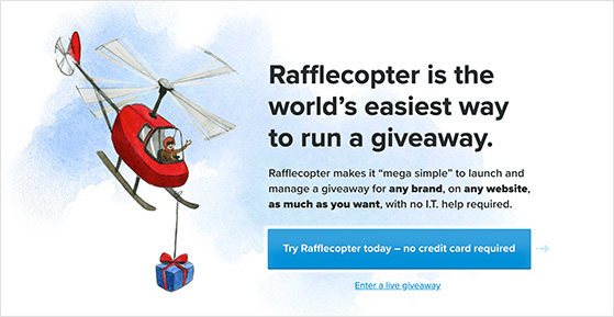 Rafflecopter giveaway tool doesn't include a rafflecopter WordPress plugin