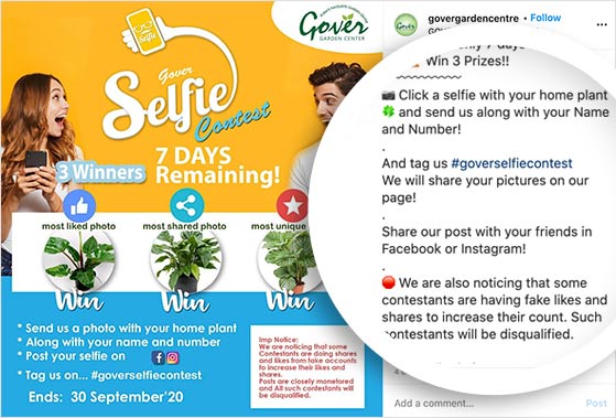 selfie contest rules and guidelines