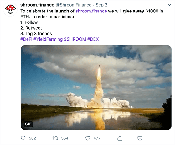 business launch twitter giveaway ideas