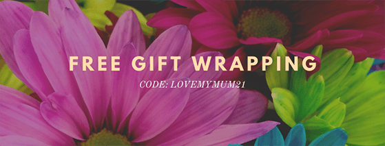 Offer free gift wrapping with mother's day purchases