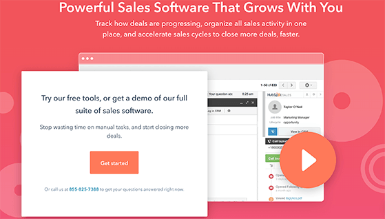 hubspot sales marketing tools for small businesses