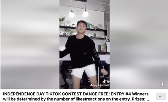 independence day tiktok giveaway contest