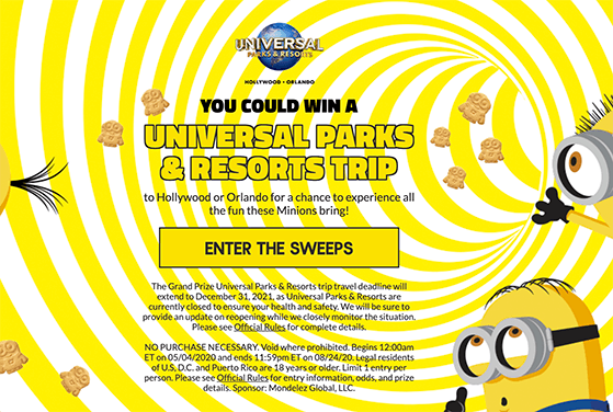 Universal parks and resorts trip sweepstakes
