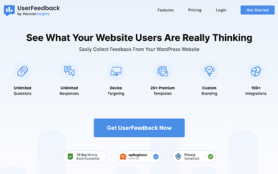 UserFeeback survey popups