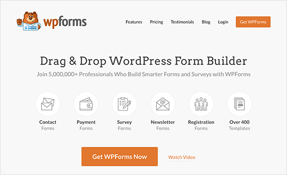 WPForms best free WordPress form builder plugin
